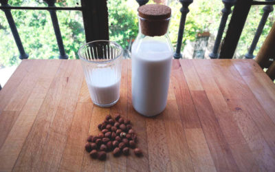 Leche de avellanas